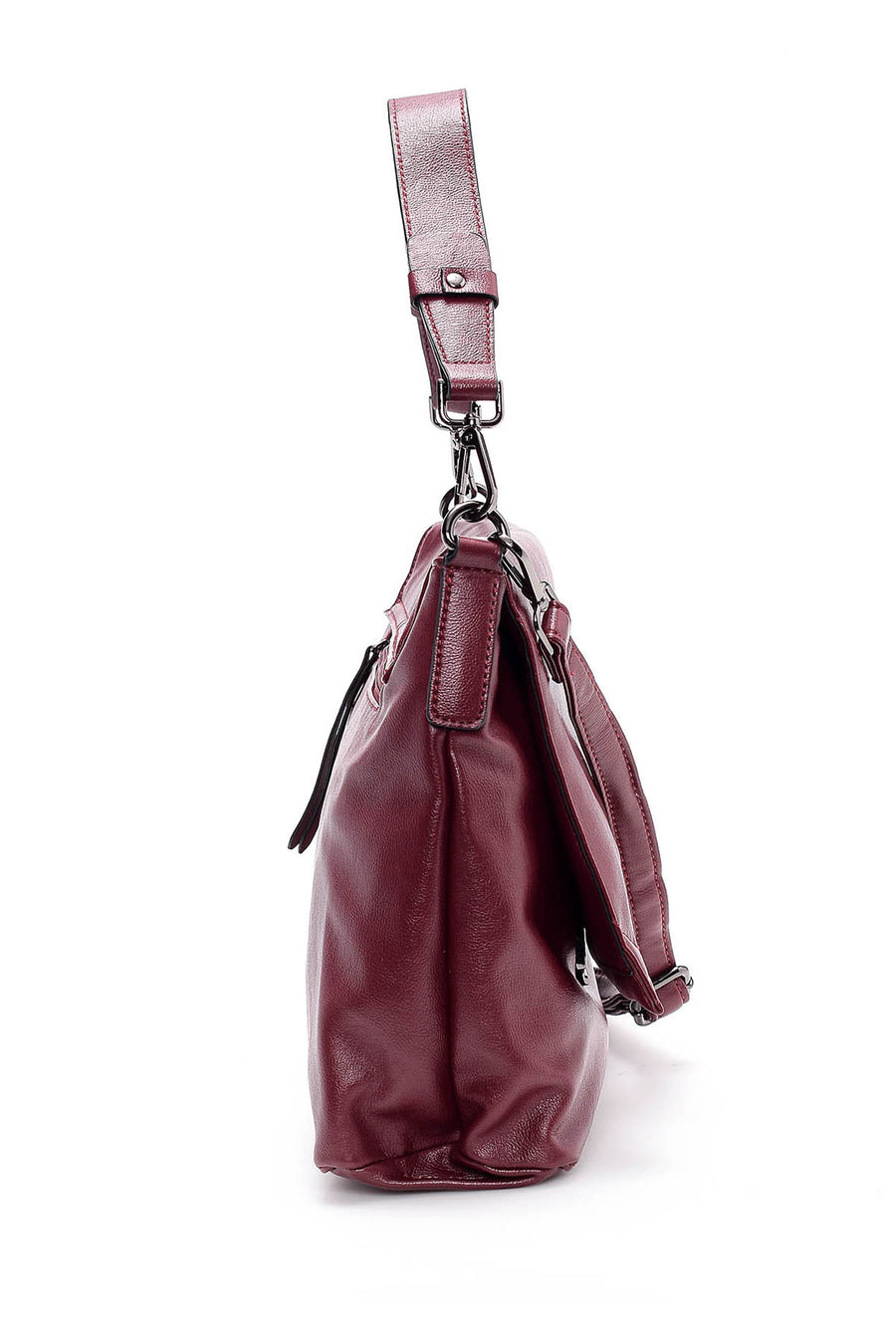 Women's Camel Synthetic Leather Shoulder Bag
