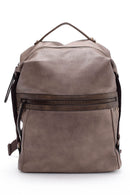 Women's Mink Faux Leather Backpack | Derimod