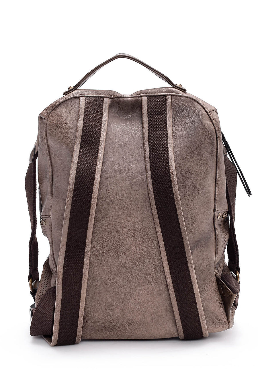 Women's Mink Faux Leather Backpack