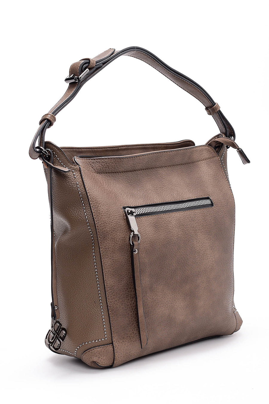 Women's Camel Synthetic Leather Backpack