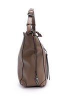 Women's Camel Synthetic Leather Backpack | Derimod