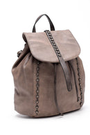 Women's Mink Faux Leather Backpack | Derimod