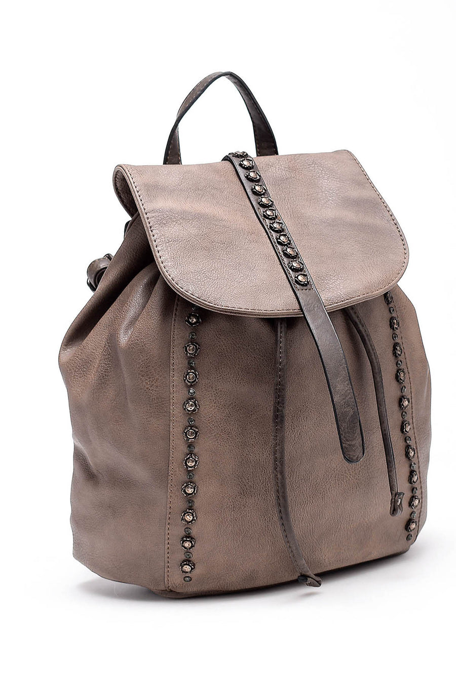 Women's Mink Faux Leather Backpack