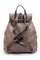 Women's Mink Faux Leather Backpack | Derimod