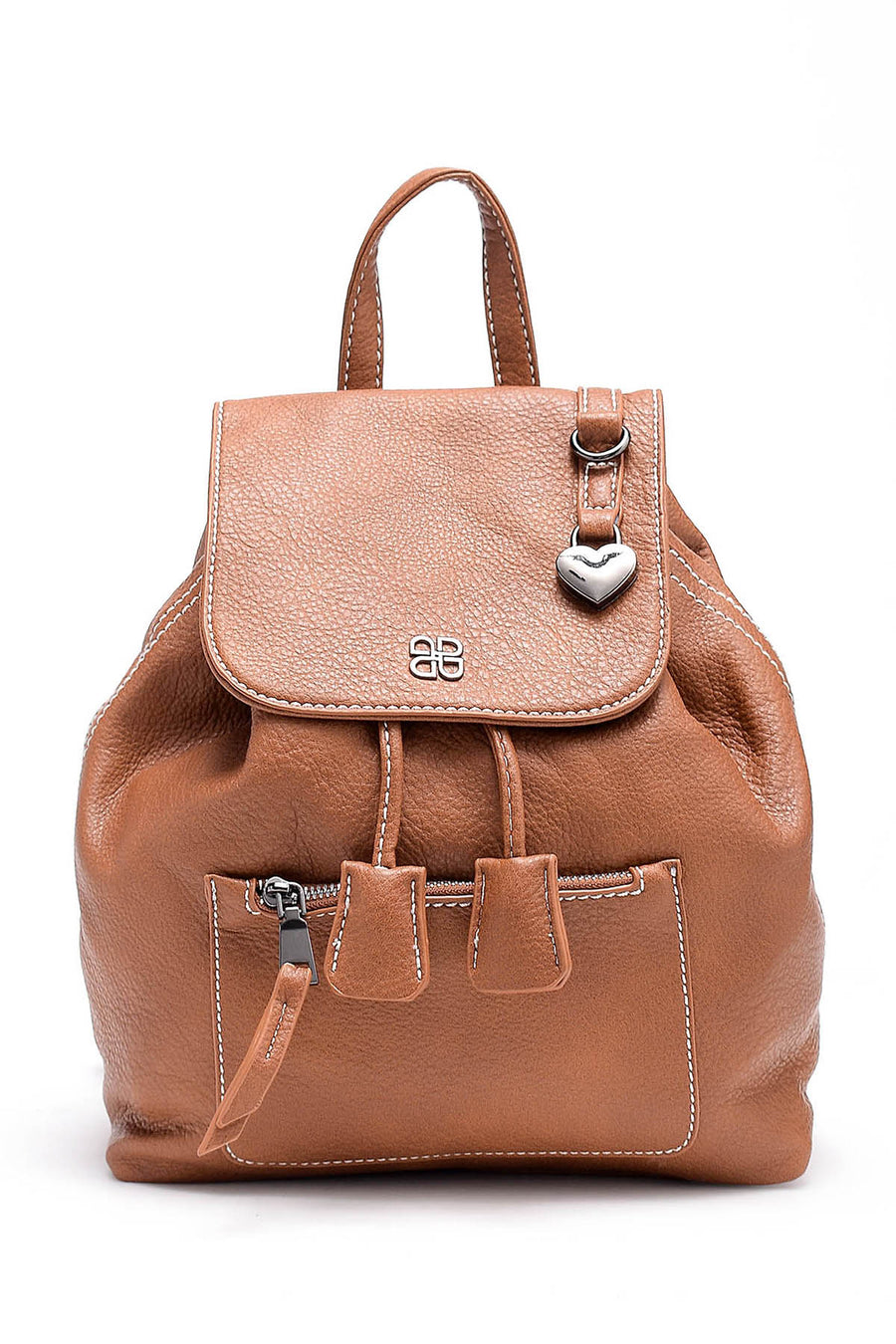 Women's Camel Synthetic Leather Backpack 18WBD2674FT | Derimod