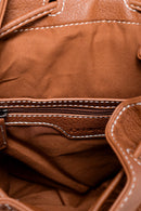 Women's Camel Synthetic Leather Backpack | Derimod