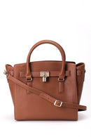 Women's Tan Faux Leather Shoulder Bag | Derimod