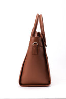 Women's Tan Faux Leather Shoulder Bag | Derimod