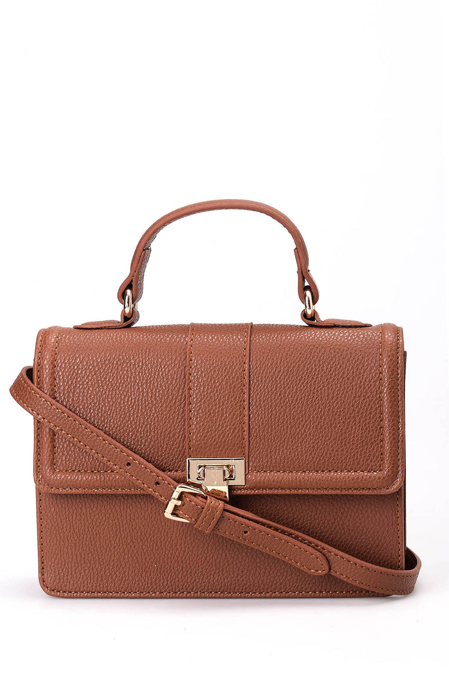 Women's Tan Faux Leather Handbag 18WBD2959FT | Derimod