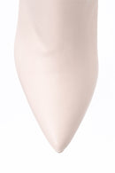 Women's Beige Leather Boots | Derimod