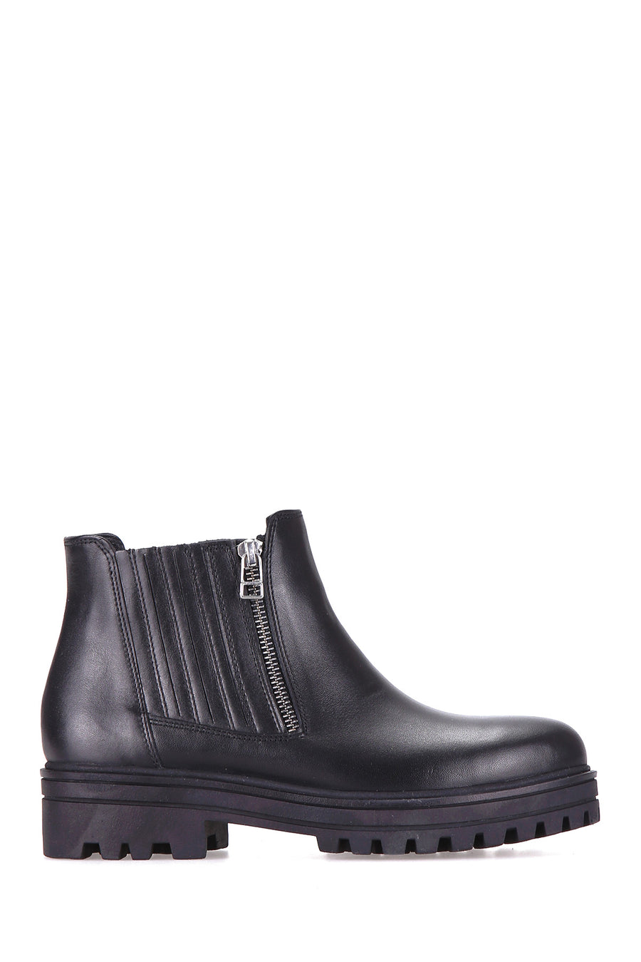 Zippered Women's Leather Boots 18WFD222018 | Derimod