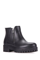 Zippered Women's Leather Boots | Derimod