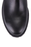 Zippered Women's Leather Boots | Derimod