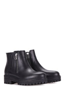 Zippered Women's Leather Boots | Derimod