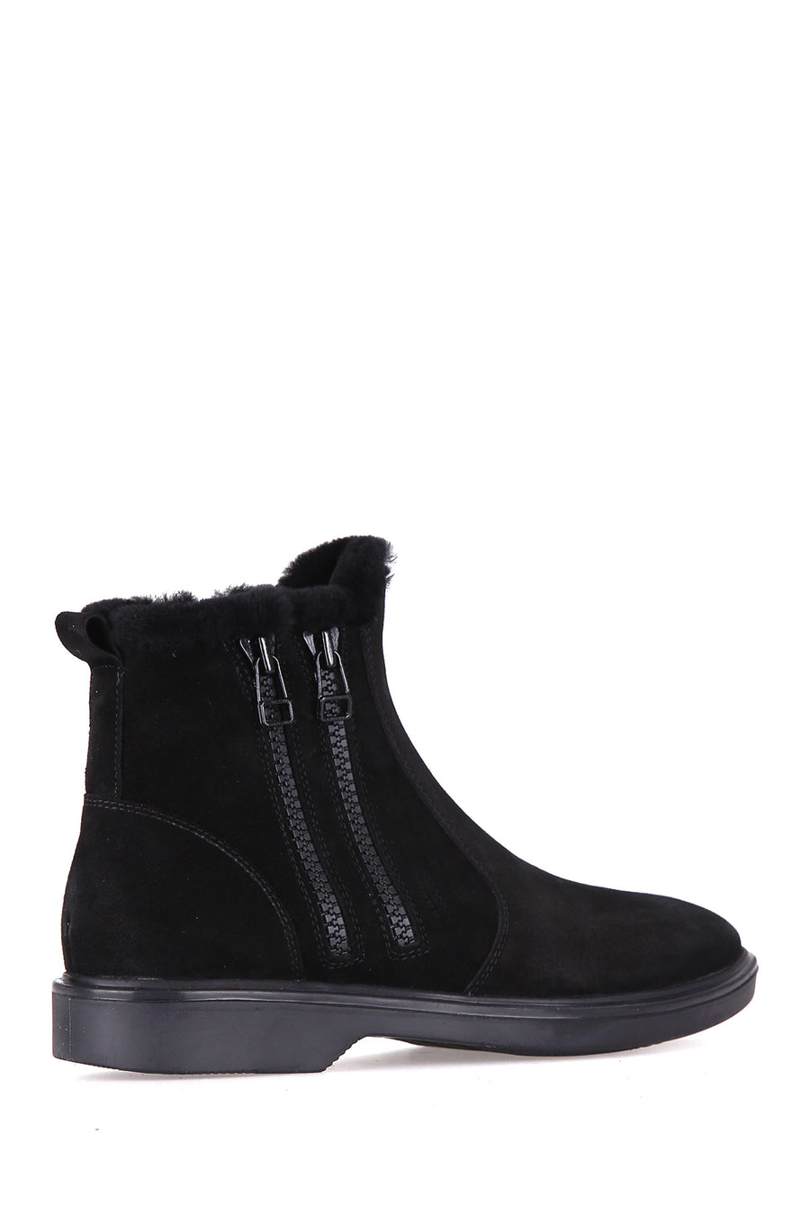 Rubber Sole Men's Suede Boots