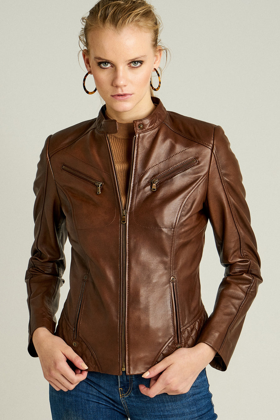 Latinia Women's Leather Jacket