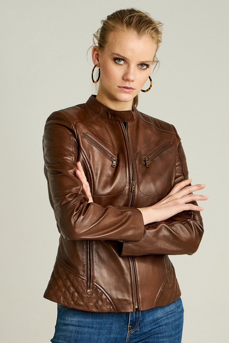 Latinia Women's Leather Jacket
