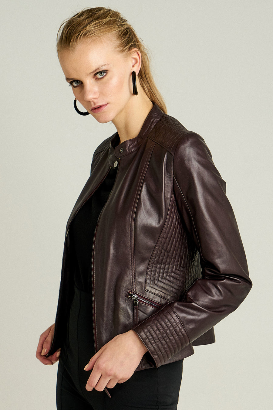 NITA WOMEN'S LEATHER JACKET