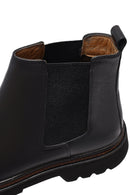 Male Black Leather Chelsea Boots | Derimod