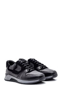 Men's Leather Suede Detailed Sneaker | Derimod