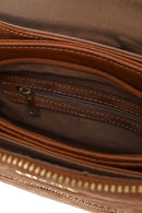 Woman Tobacco Long-Strap Nubuck Crossbody Bag | Derimod