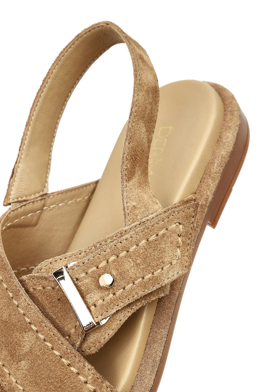 Women's Tan Suede Leather Sandals