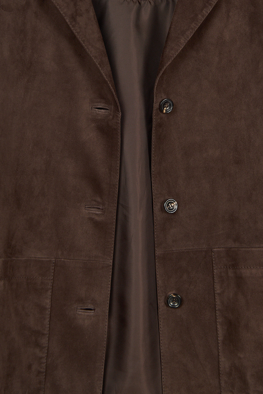 Gloria Woman Brown Oversize Suede Leather Jacket