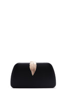 Woman Black Long Chain Strap Evening Mini Clutch Bag | Derimod