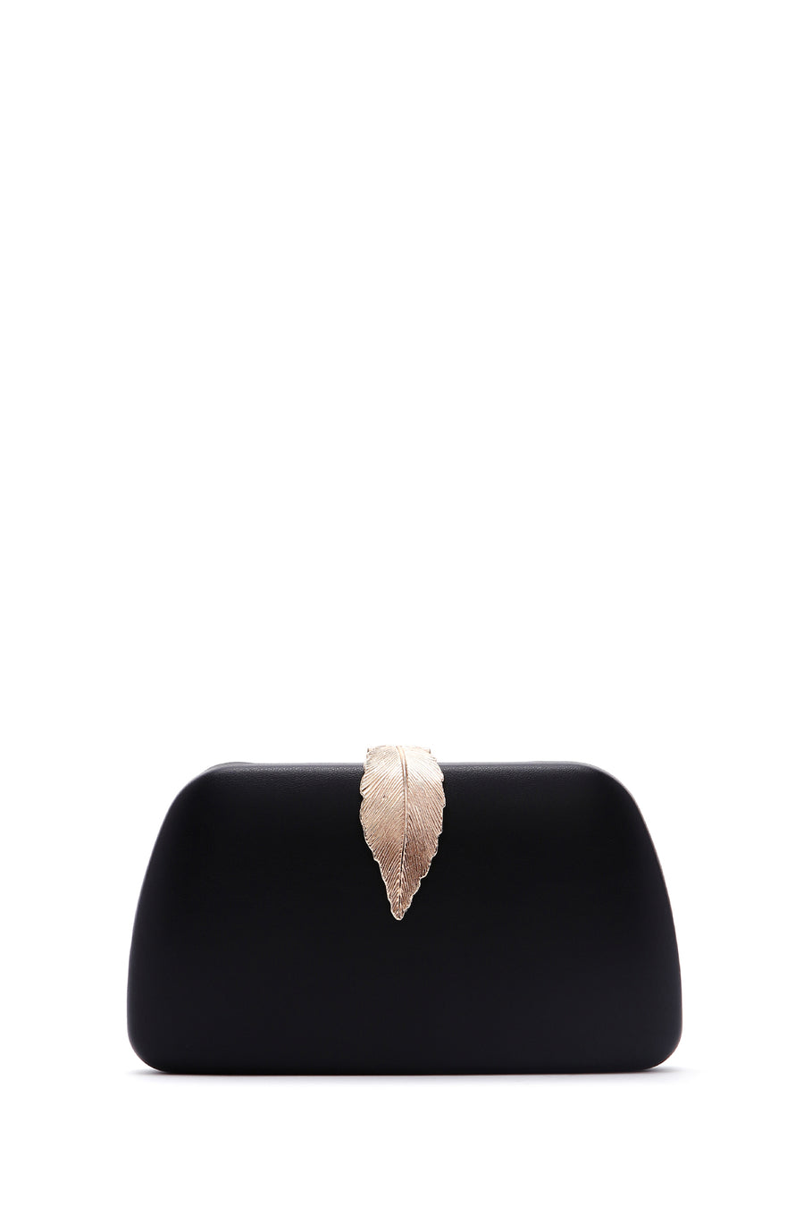 Woman Black Long Chain Strap Evening Mini Clutch Bag