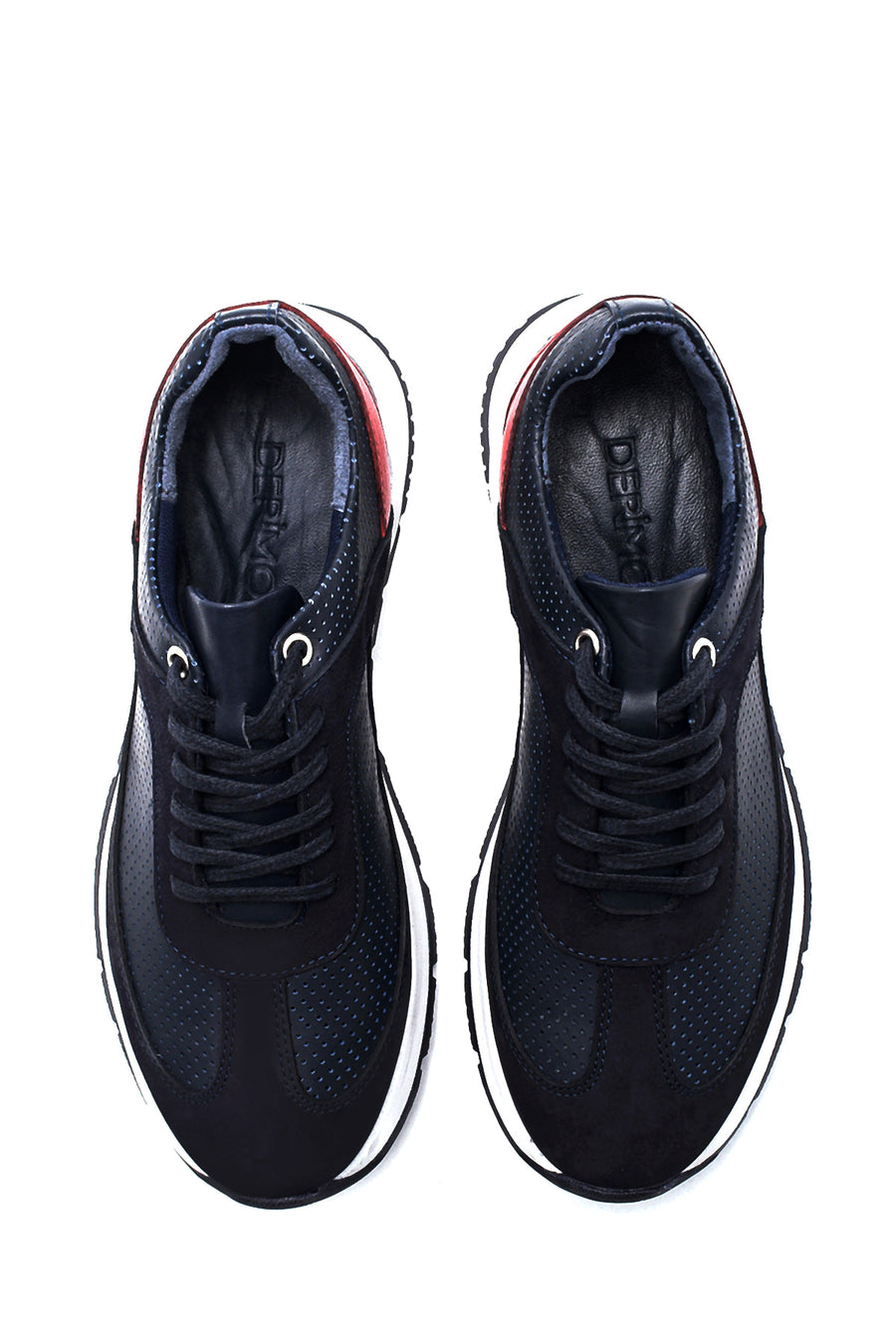 Erkek Deri Süet Detaylı Sneaker