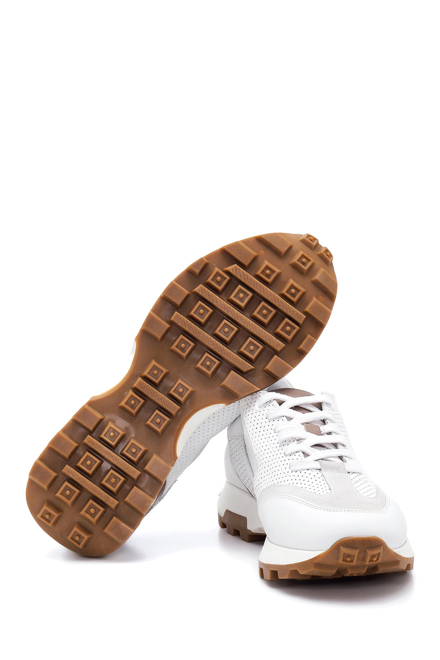 Erkek Deri Desenli Sneaker