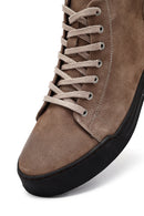 Men's Beige Zippered Nubuck Leather Sports Boots | Derimod
