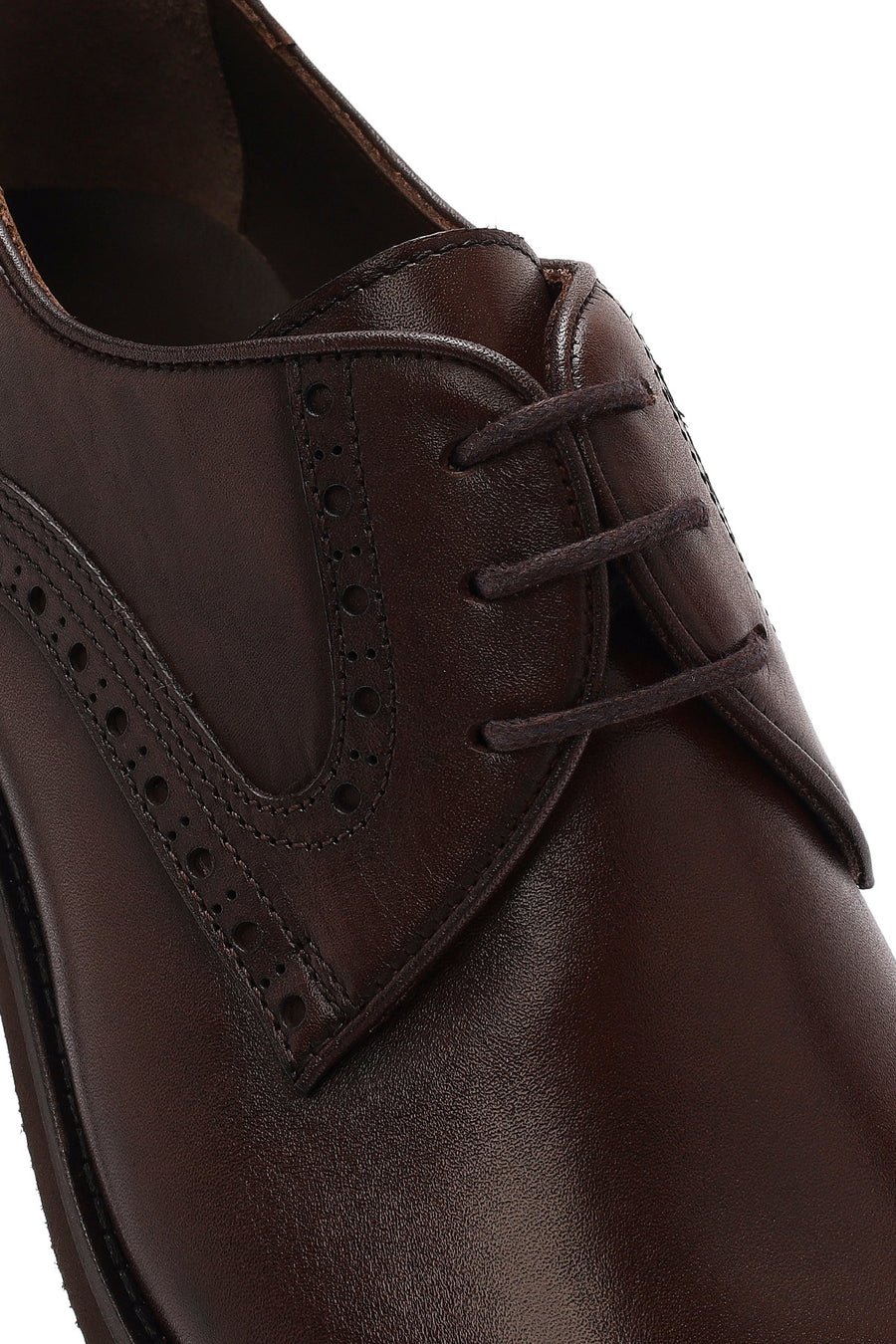 Men's Brown Laced Leather Classic Shoes