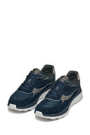 Geox Men's Navy Blue U Spherica Active X1 A - Mes + Water Laced Suede Sneaker | Derimod