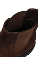 Male Brown Suede Chelsea Boots | Derimod