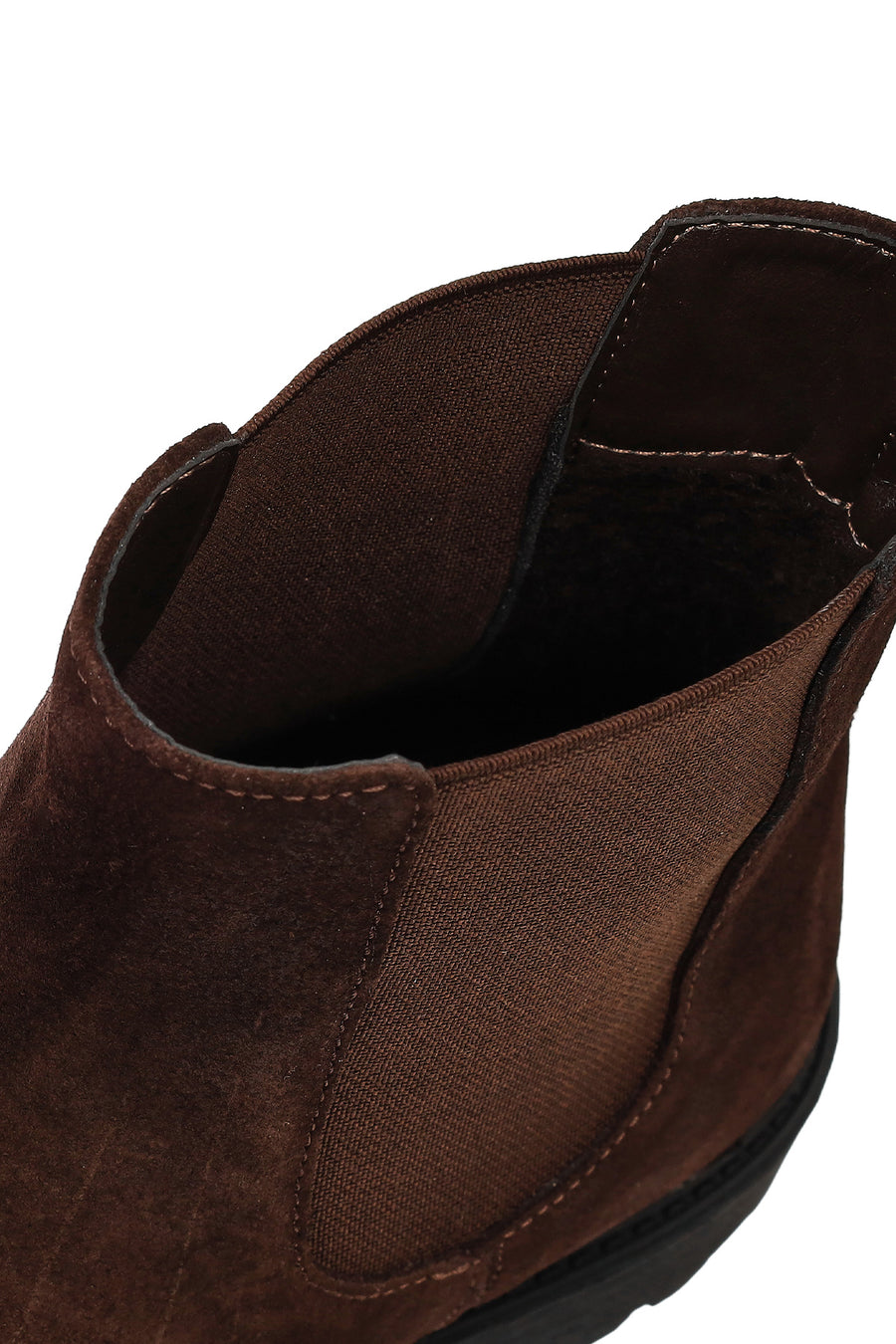 Male Brown Suede Chelsea Boots