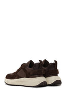 Woman Brown Lace-up Thick-soled Leather Sneaker | Derimod