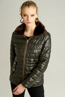 Linda Women's Leather Jacket | Derimod