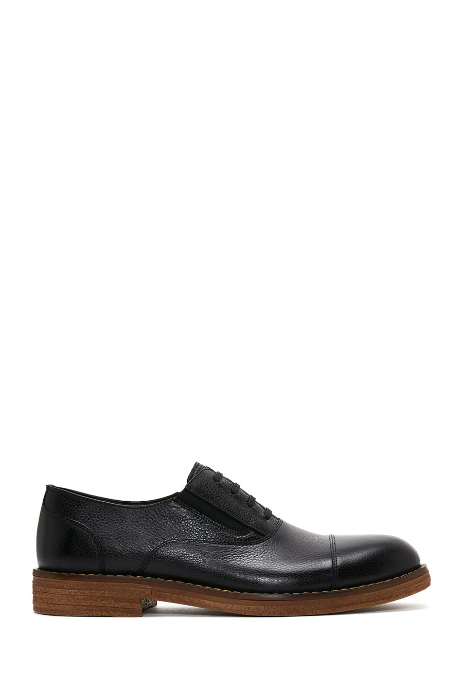 Men's Black Lace-up Leather Casual Shoes 24WFD6013FT | Derimod