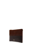 Woman Brown Chain Strap Braided Clutch Bag | Derimod
