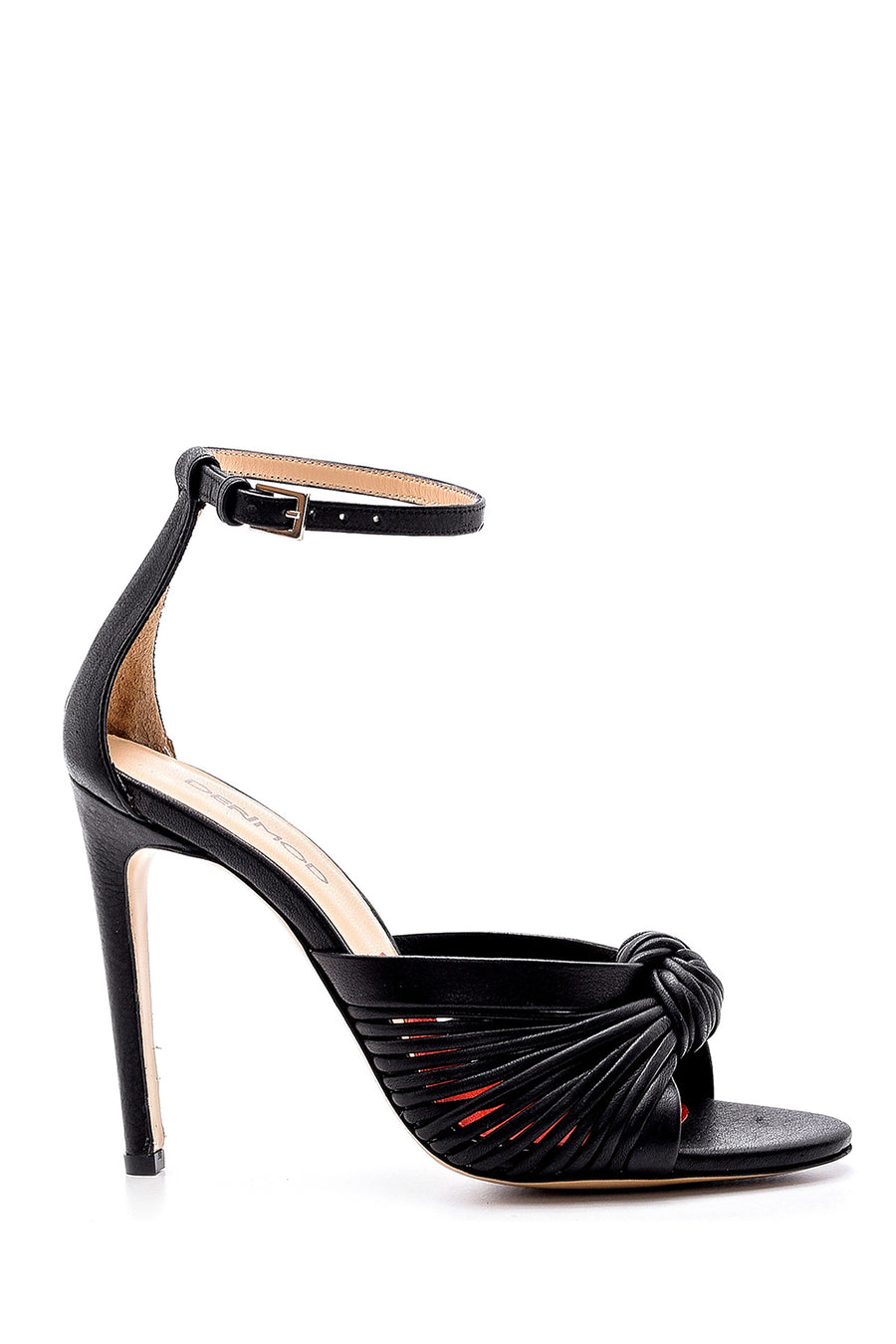 Women's Leather Heeled Sandals 20SFD167232 | Derimod