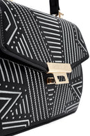Women's Black Printed Long Shoulder Bag | Derimod