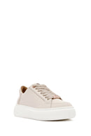 ACBC x Derimod Women's Cream Lace-Up Chunky Sole Sneakers | Derimod
