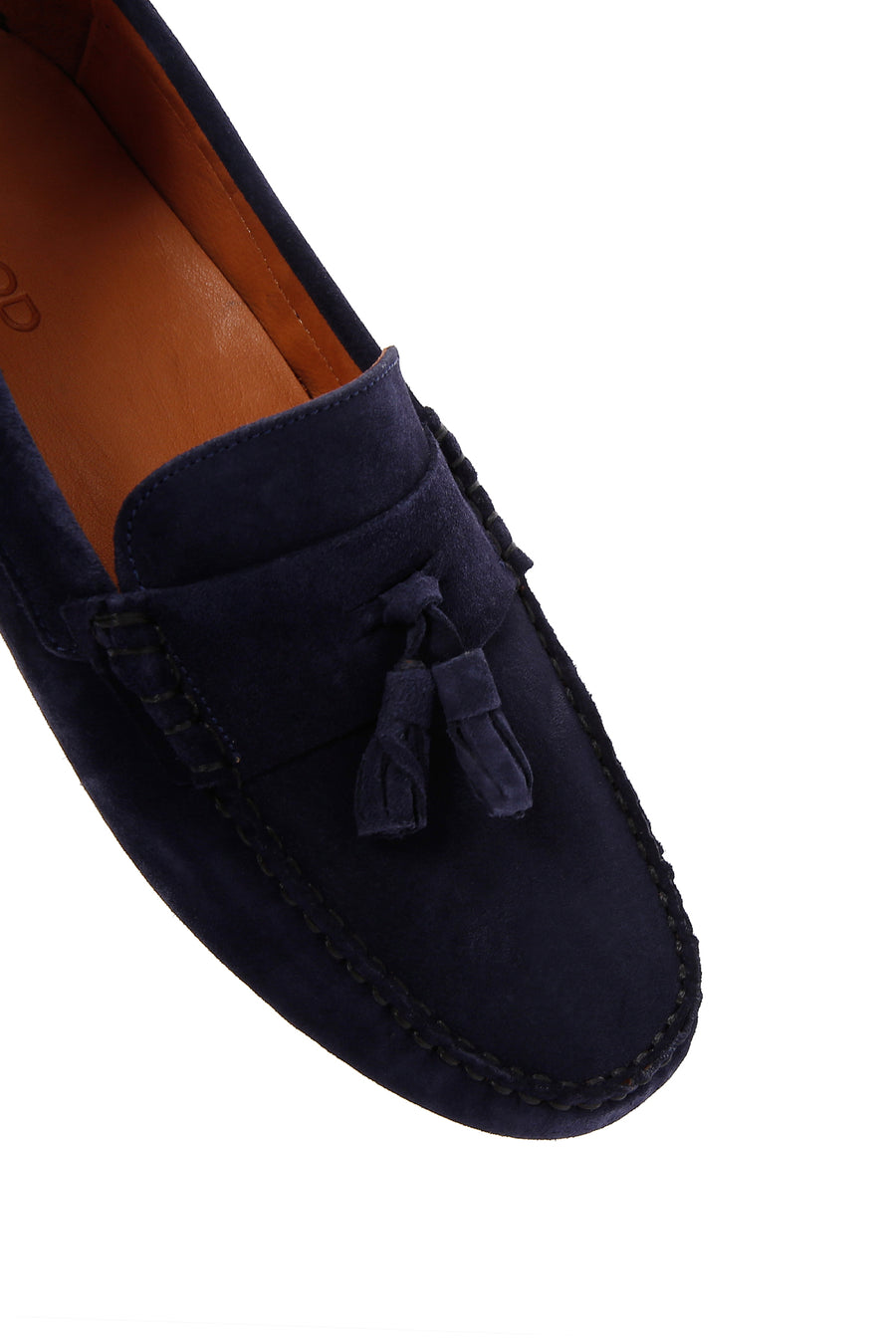 Erkek Lacivert Süet Deri Loafer