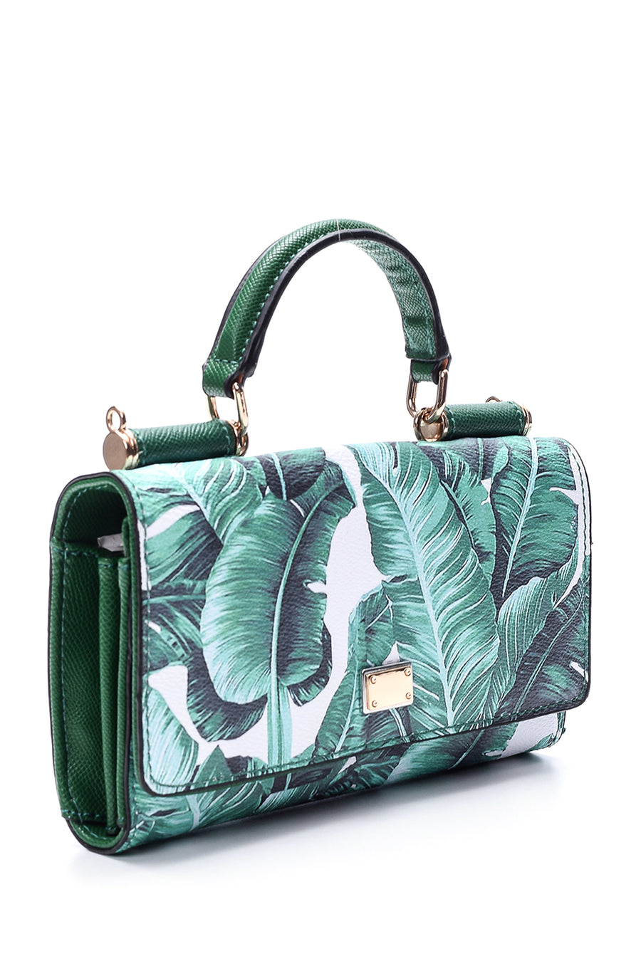 Women's Leaf Patterned Cover Bag