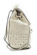 Women's Studded and Pearl Detailed Backpack | Derimod