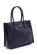 Women's Navy Blue Synthetic Leather Shoulder Bag | Derimod