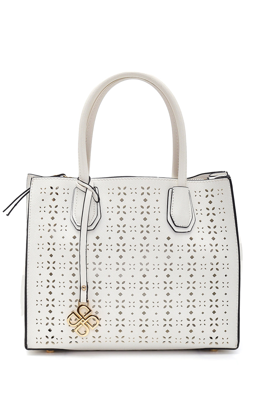 Women's White Synthetic Leather Shoulder Bag 19SBT2642CV | Derimod