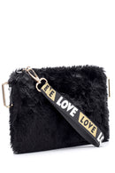 Women's Love Plush Portfolio Bag | Derimod