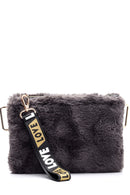 Women's Love Plush Portfolio Bag | Derimod